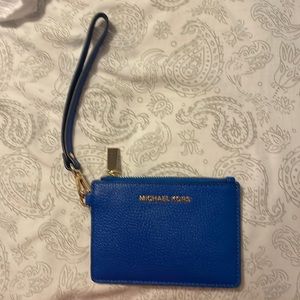 Blue small Michael Kors wristlet